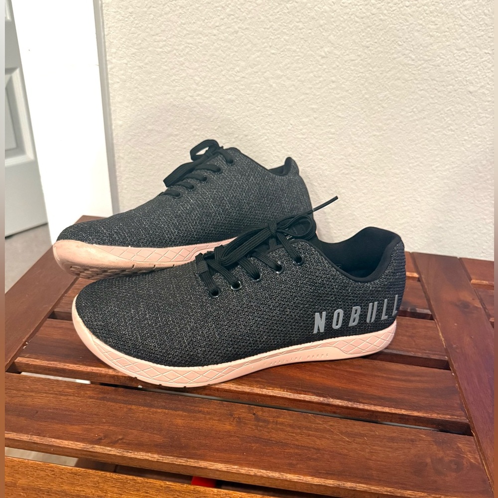 NOBULL Outwork Trainers With Super-fabric in Heather Black and Sneakers